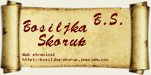 Bosiljka Skorup vizit kartica
